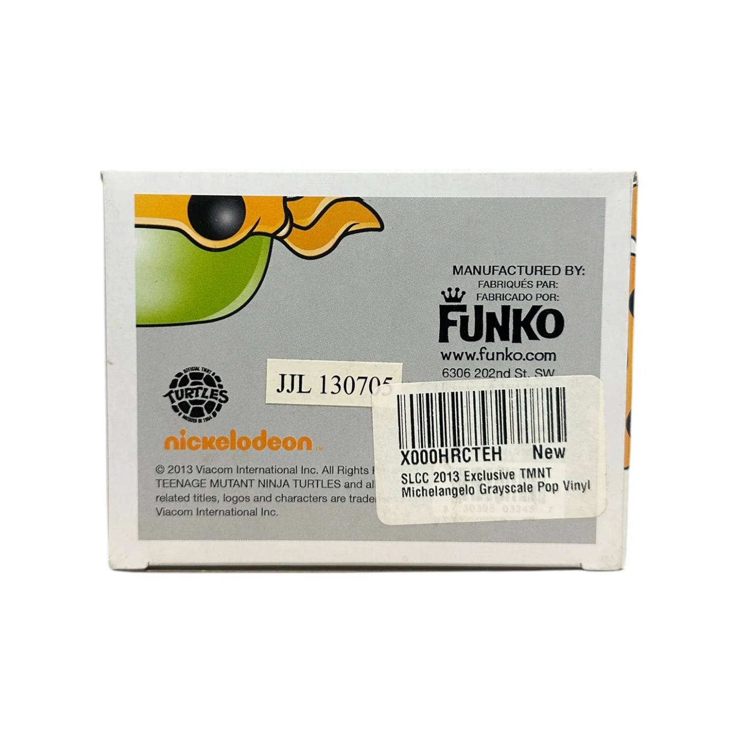 Michelangelo #62 (Grayscale) Funko Pop! - Teenage Mutant Ninja Turtles - Coast City Styles Exclusive LE2000 Pcs - Condition 7\\/10