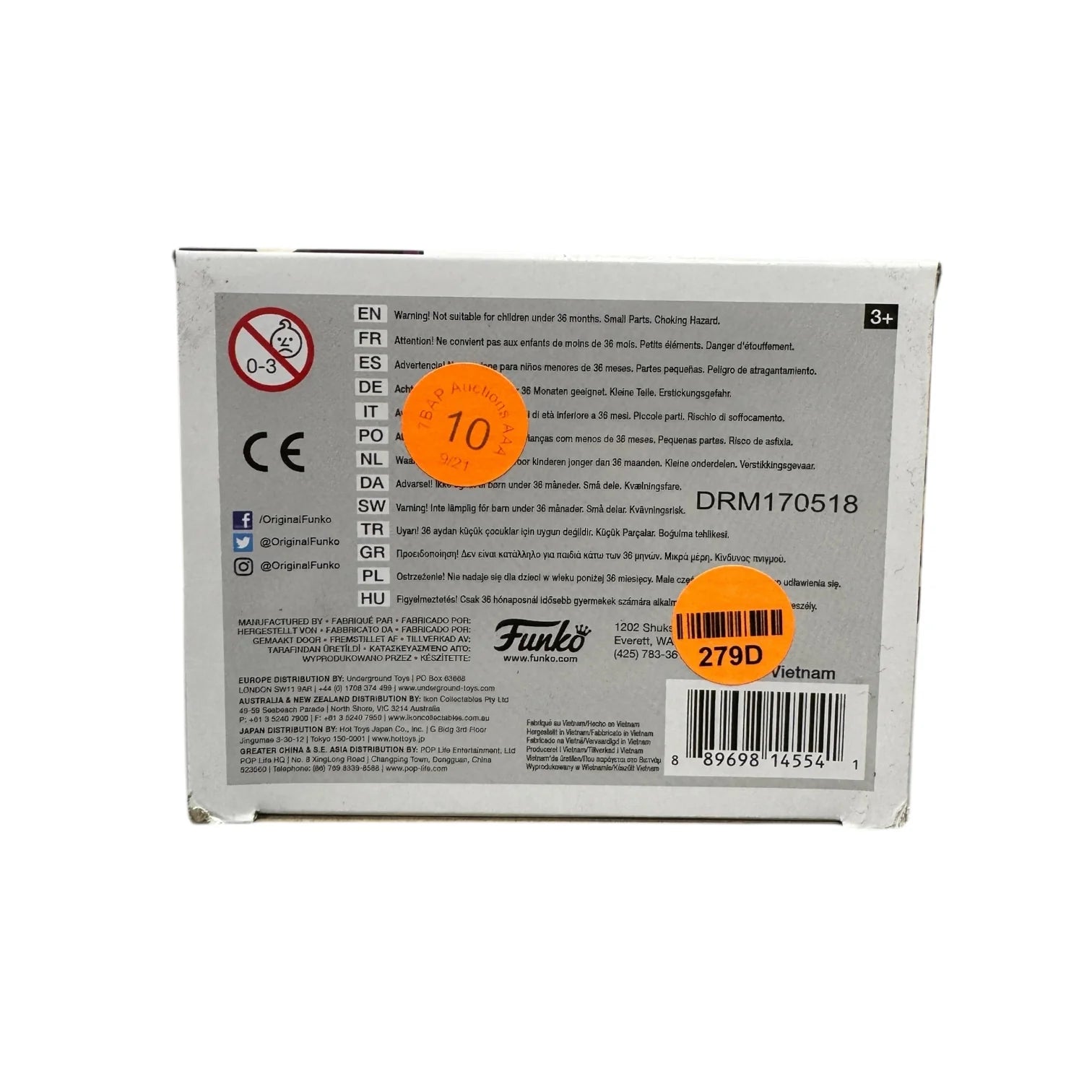 Scare Glow (GITD) #517 Funko Pop! - Masters of the Universe - 2017 SDCC Shared Exclusive - Condition 8\\/10