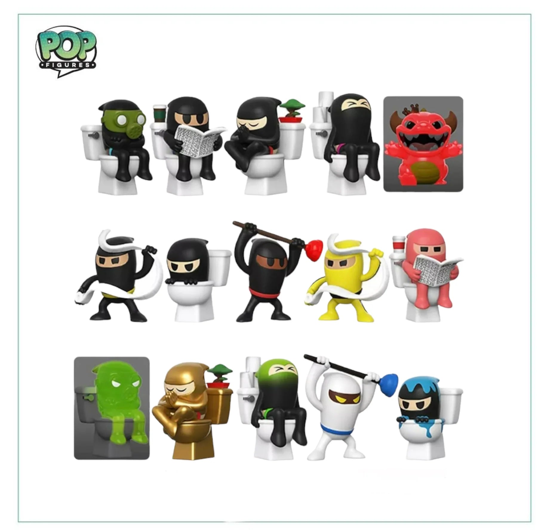 Toilet Ninjas Mystery Vinyl Figure! - Paka Paka - Blind Capsule