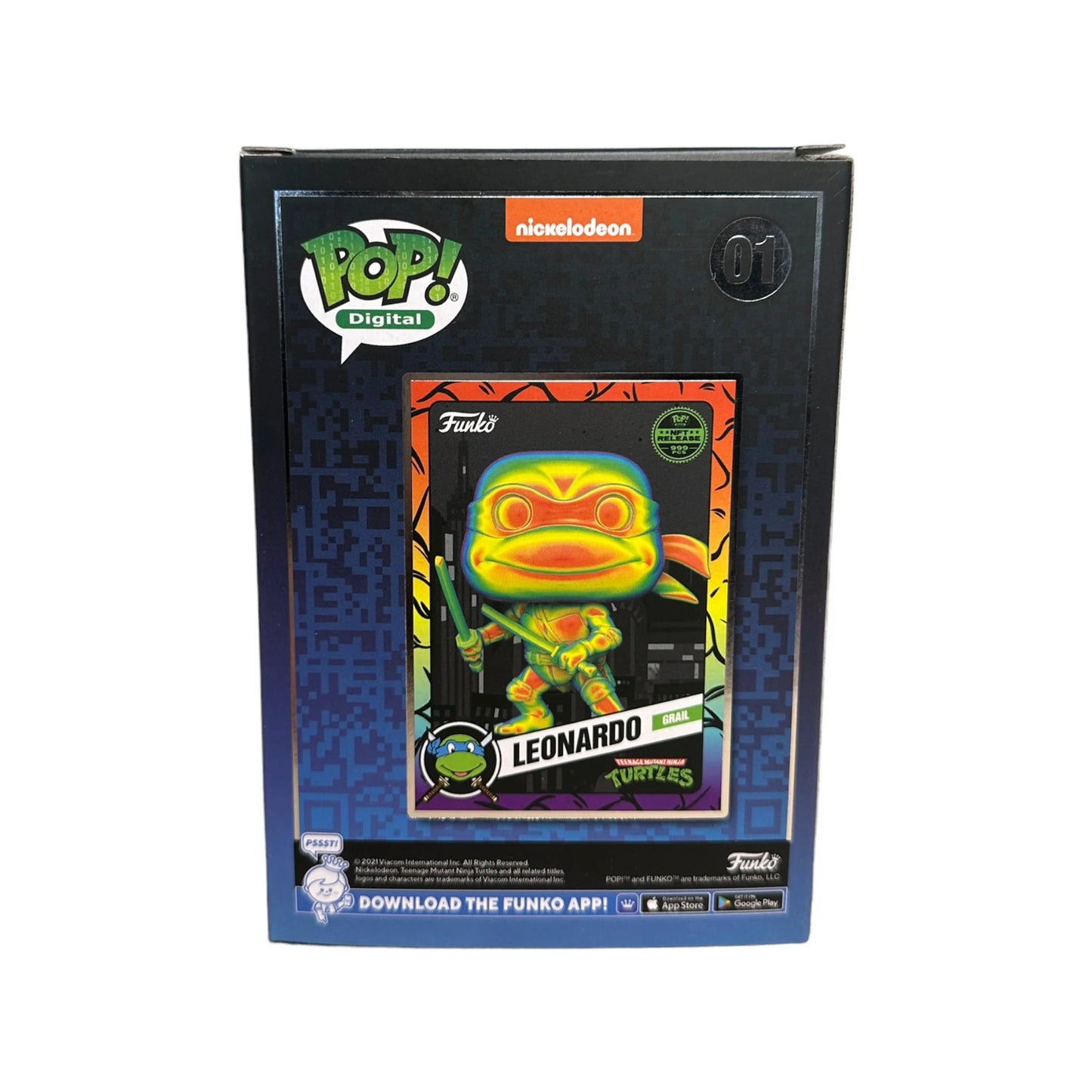 Leonardo #01 Funko Pop! - Teenage Mutant Ninja Turtles - NFT Release Exclusive LE999 Pcs - Condition 9.5\\/10