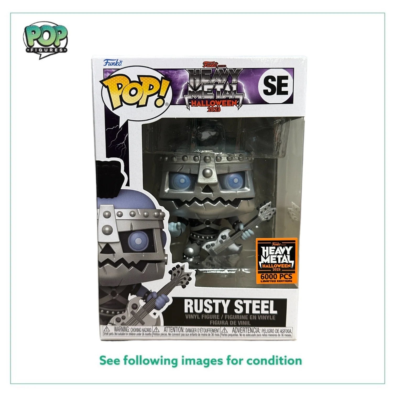 Rusty Steel Funko Pop! - Heavy Metal Halloween 2023 Exclusive LE6000 Pcs - Condition 8.5\/10