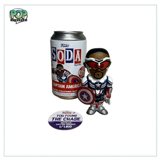 Captain America Metallic Funko Soda Vinyl Figure! - The Falcon and The Winter Soldier - LE1\\/1600 Pcs