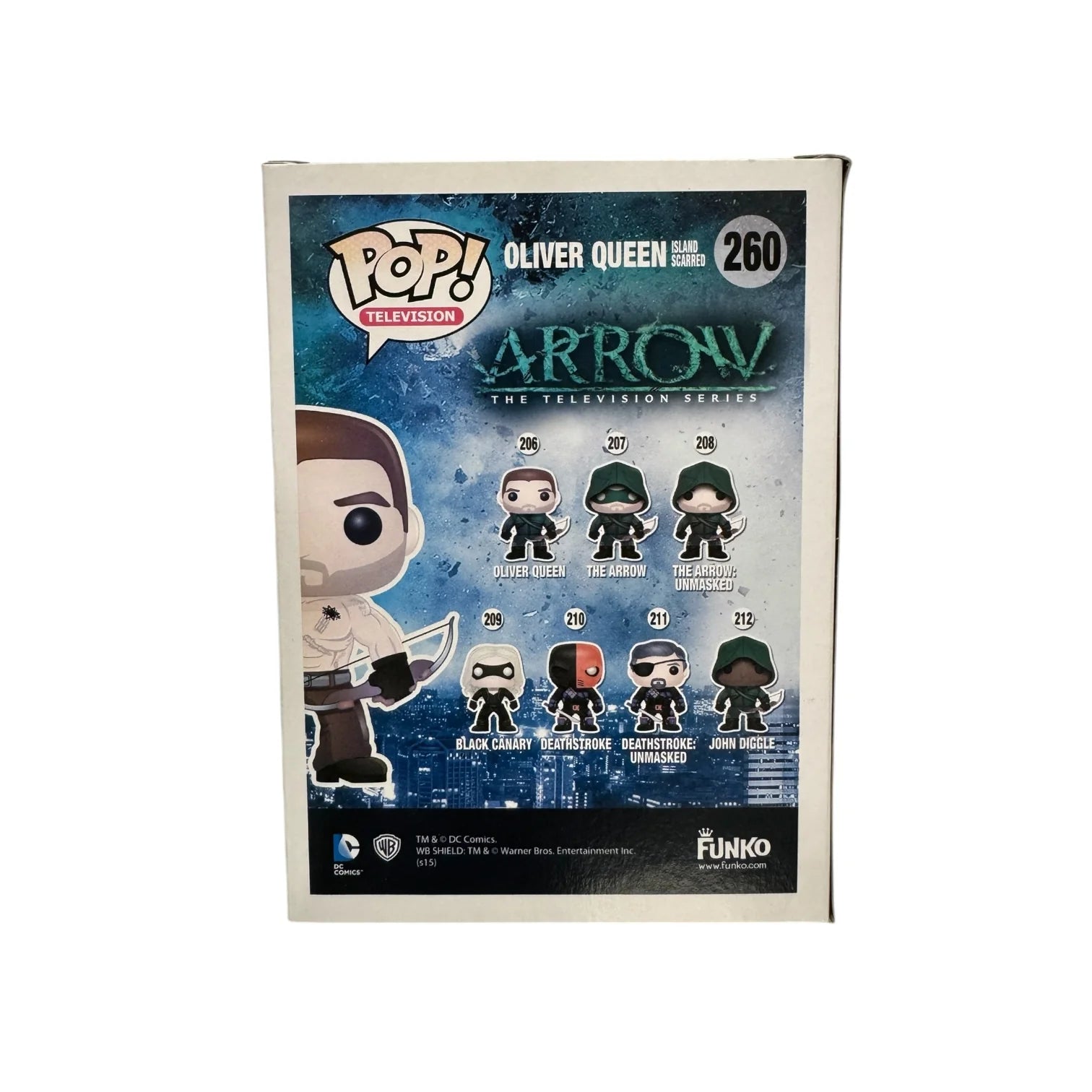 Oliver Queen Island Scarred #260 Funko Pop! - Arrow - Condition 7.75\\/10