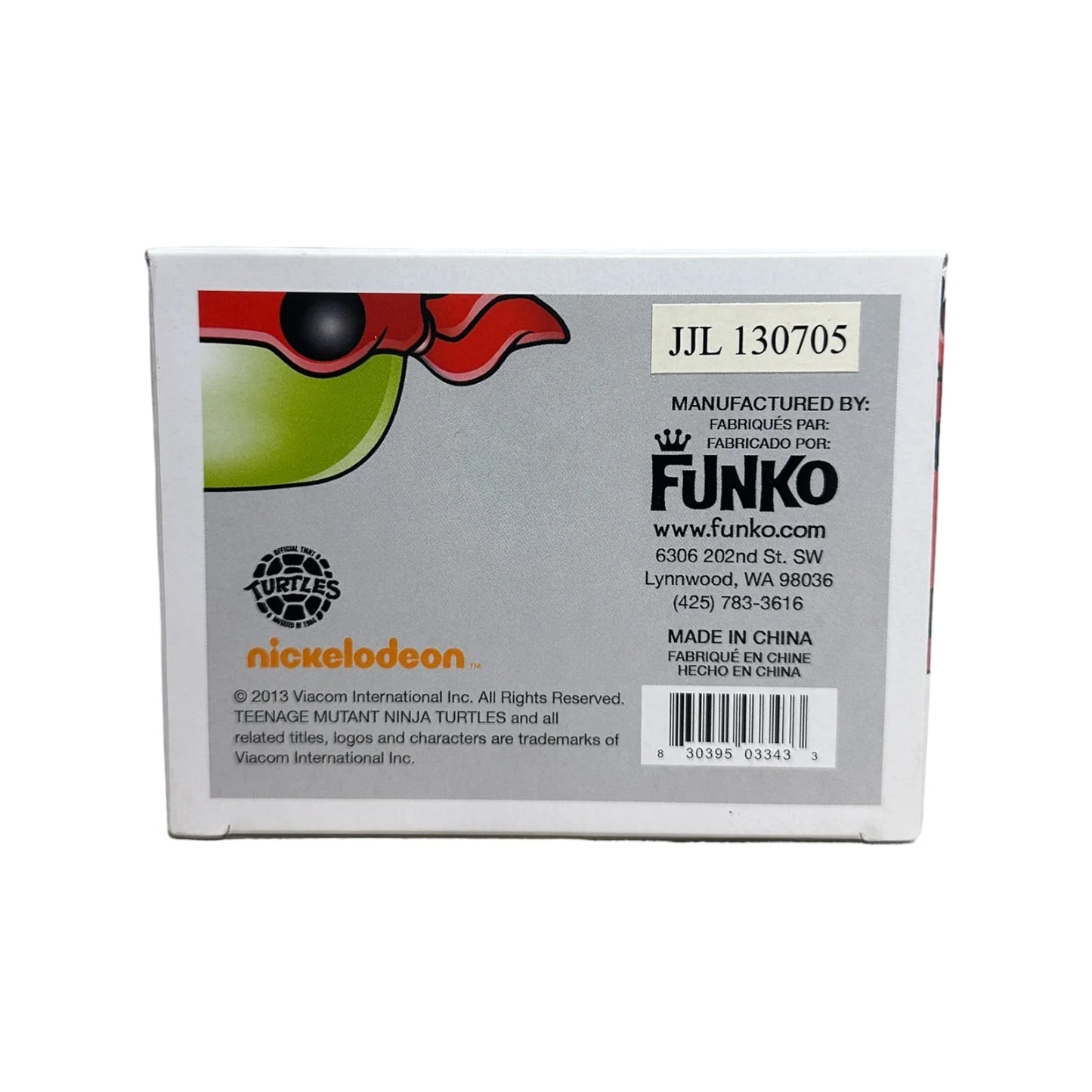 Raphael #61 (Grayscale) Funko Pop! - Teenage Mutant Ninja Turtles - Alamo City Comic Con 2013 Exclusive LE2000 Pcs - Condition 8.75\\/10