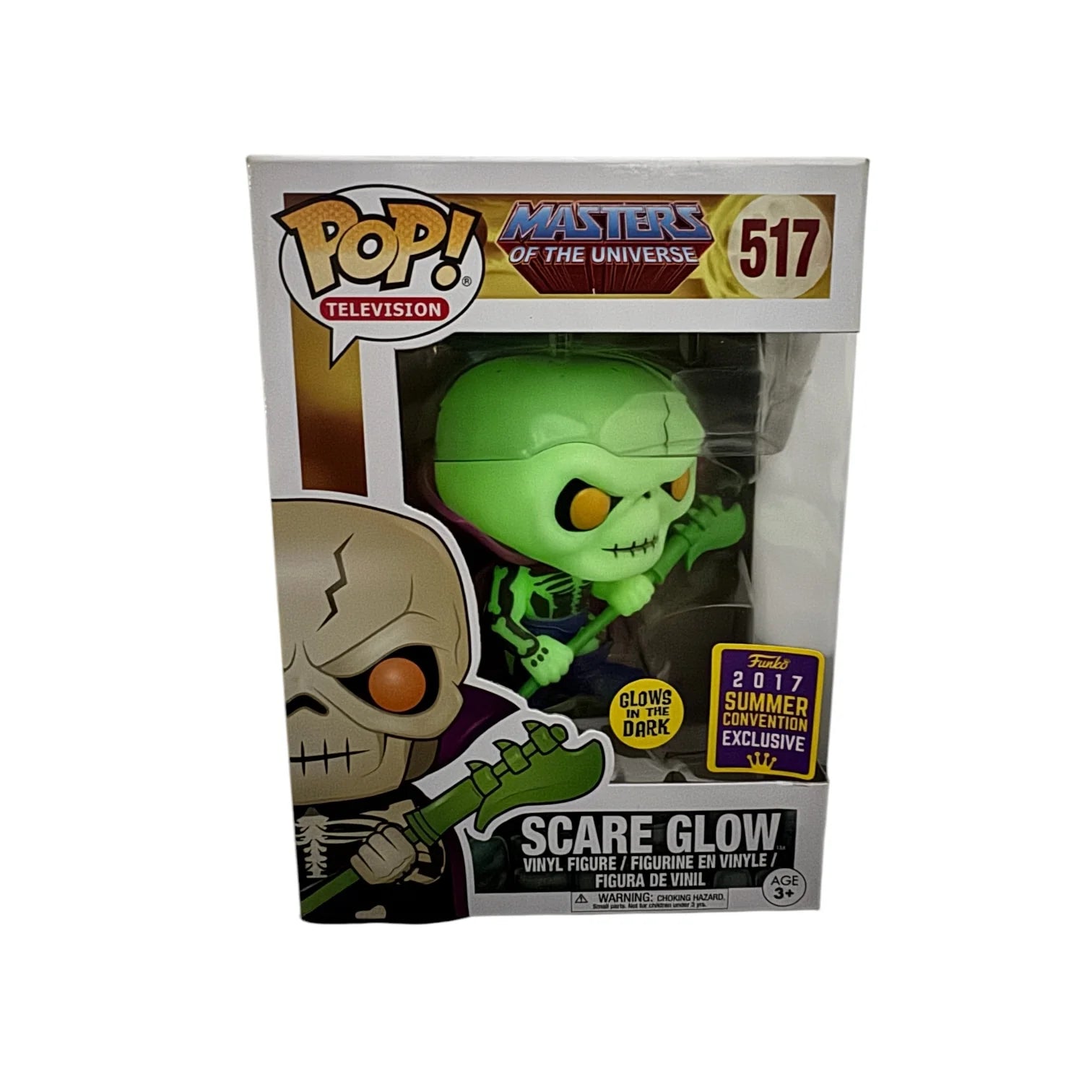 Scare Glow (GITD) #517 Funko Pop! - Masters of the Universe - 2017 SDCC Shared Exclusive - Condition 8\\/10
