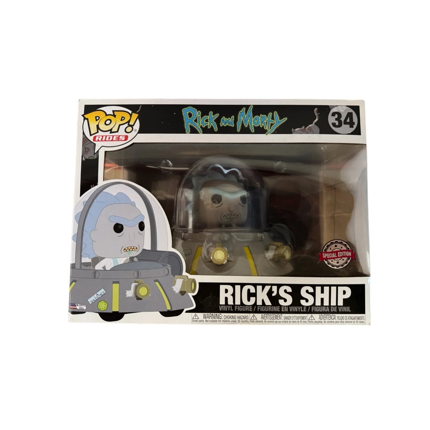 Rick's Ship Funko Pop! Rides #32 - Rick and Morty - Special Edition - Condition 8\\/10