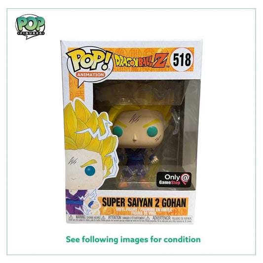 Super Saiyan 2 Gohan #518 Funko Pop! - Dragon Ball Z - GameStop Exclusive - Condition 8\/10