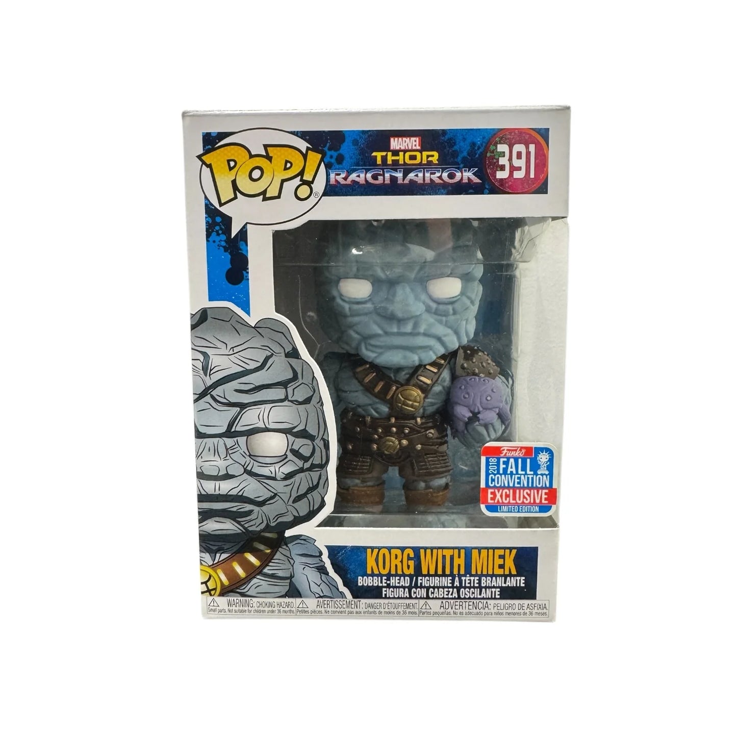 Korg with Miek #391 Funko Pop! - Marvel Thor Ragnarok - 2018 NYCC Shared Exclusive