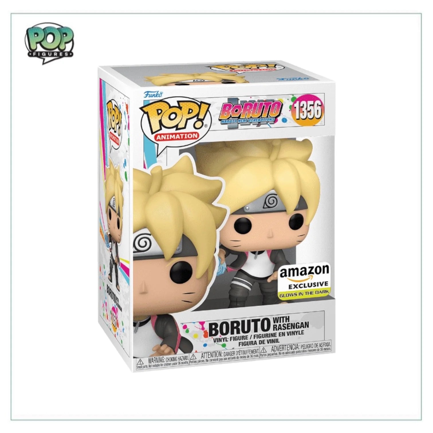 Boruto with Rasengan #1356 (Glows in the Dark) Funko Pop! - Boruto: Naruto Next Generations - Amazon Exclusive