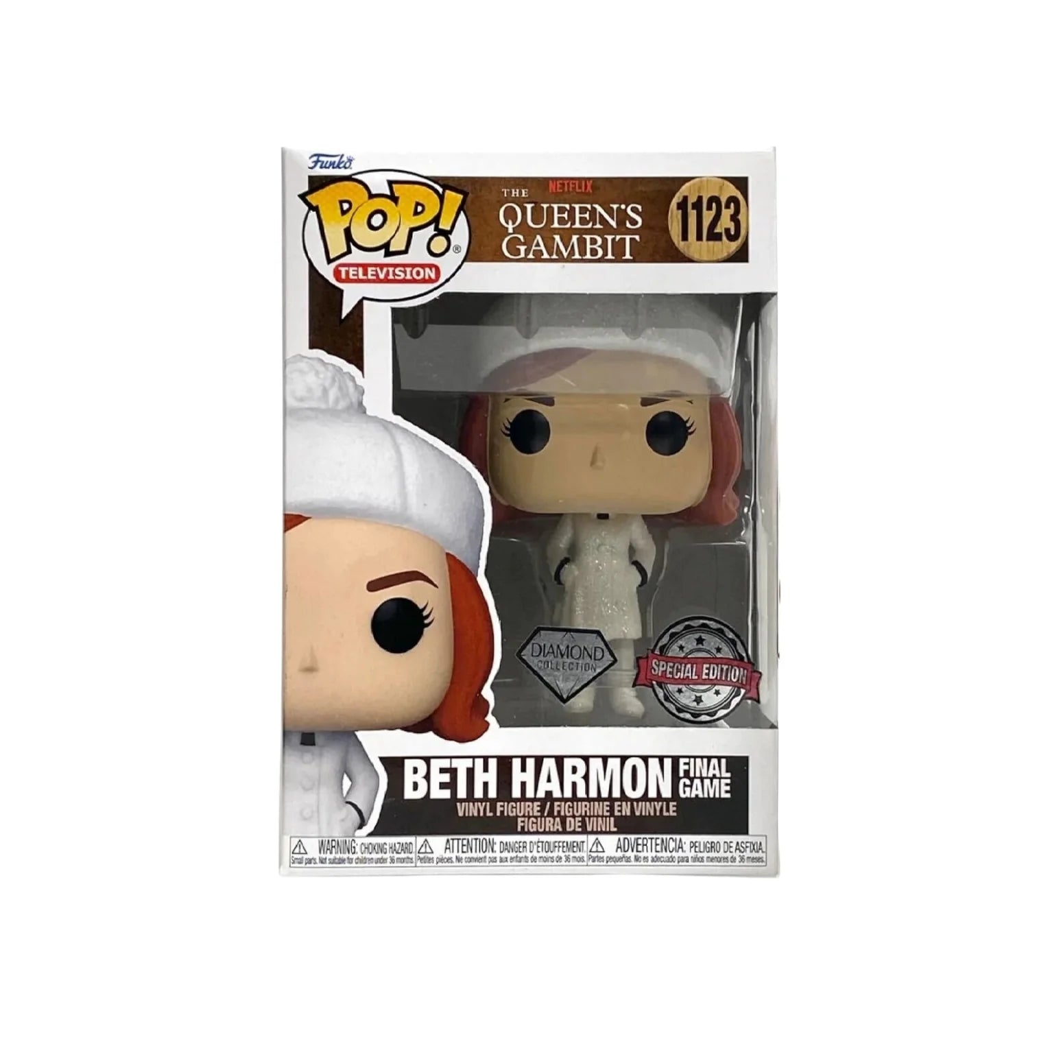 Beth Harmon Final Game (Diamond Collection) #1123 Funko Pop! - The Queens Gambit - Special Edition