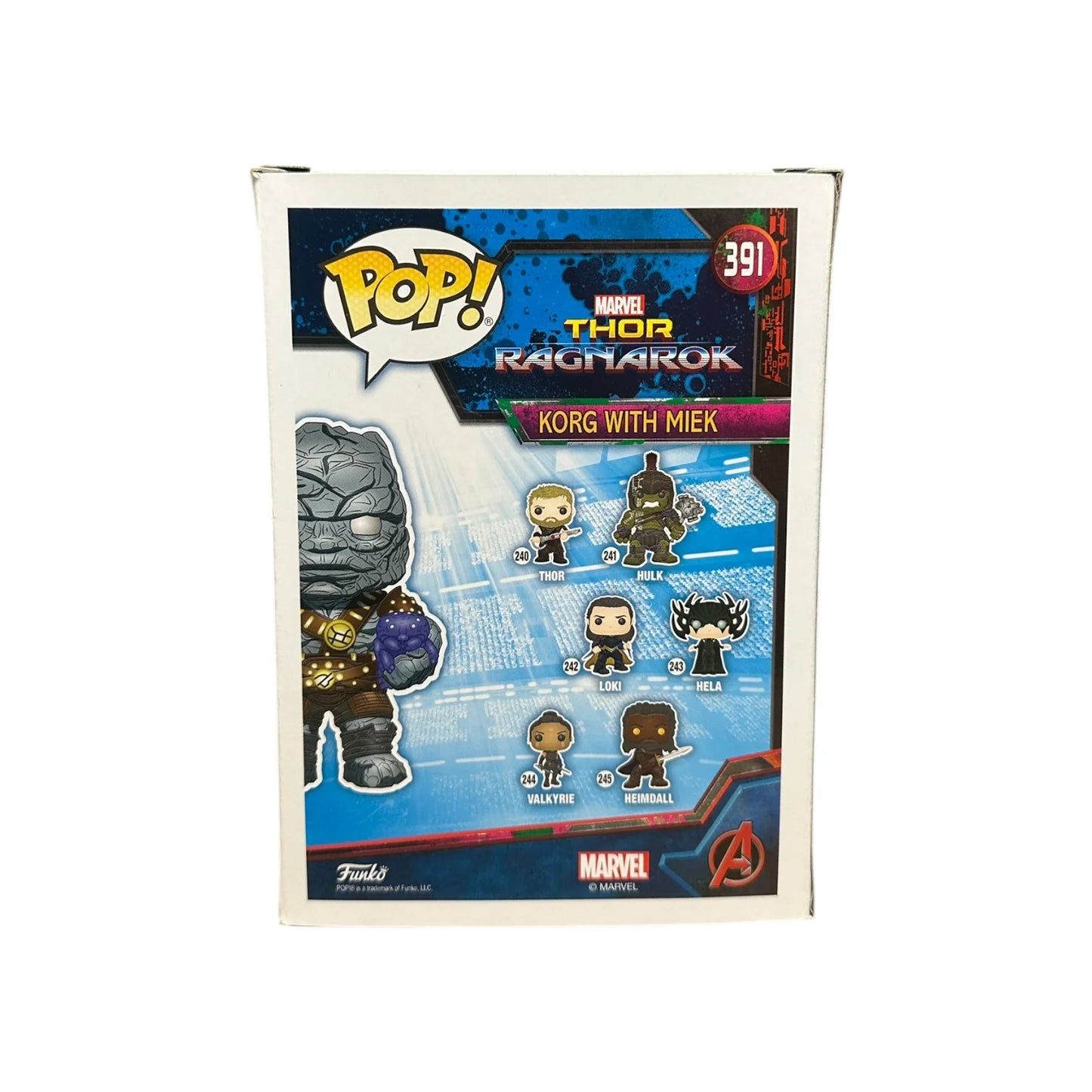 Korg with Miek #391 Funko Pop! - Thor: Ragnarok - NYCC 2018 Official Convention Exclusive - Condition 8.5\\/10