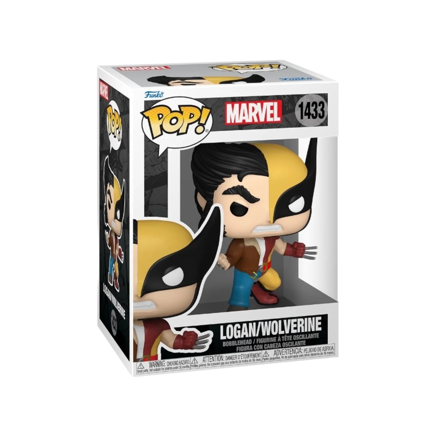 Logan\\/Wolverine #1433 Funko Pop!  - Marvel Split Character