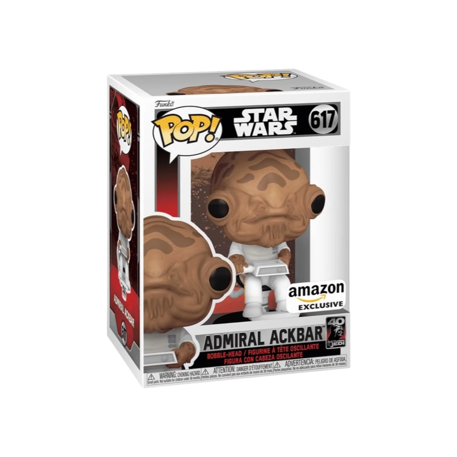 Admiral Ackbar #617 (In Chair) Funko Pop! - Star Wars: Return of The Jedi - Amazon Exclusive