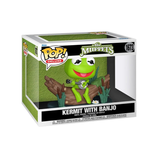 Kermit with Banjo #1673 Funko Pop Deluxe - The Muppets - PREORDER