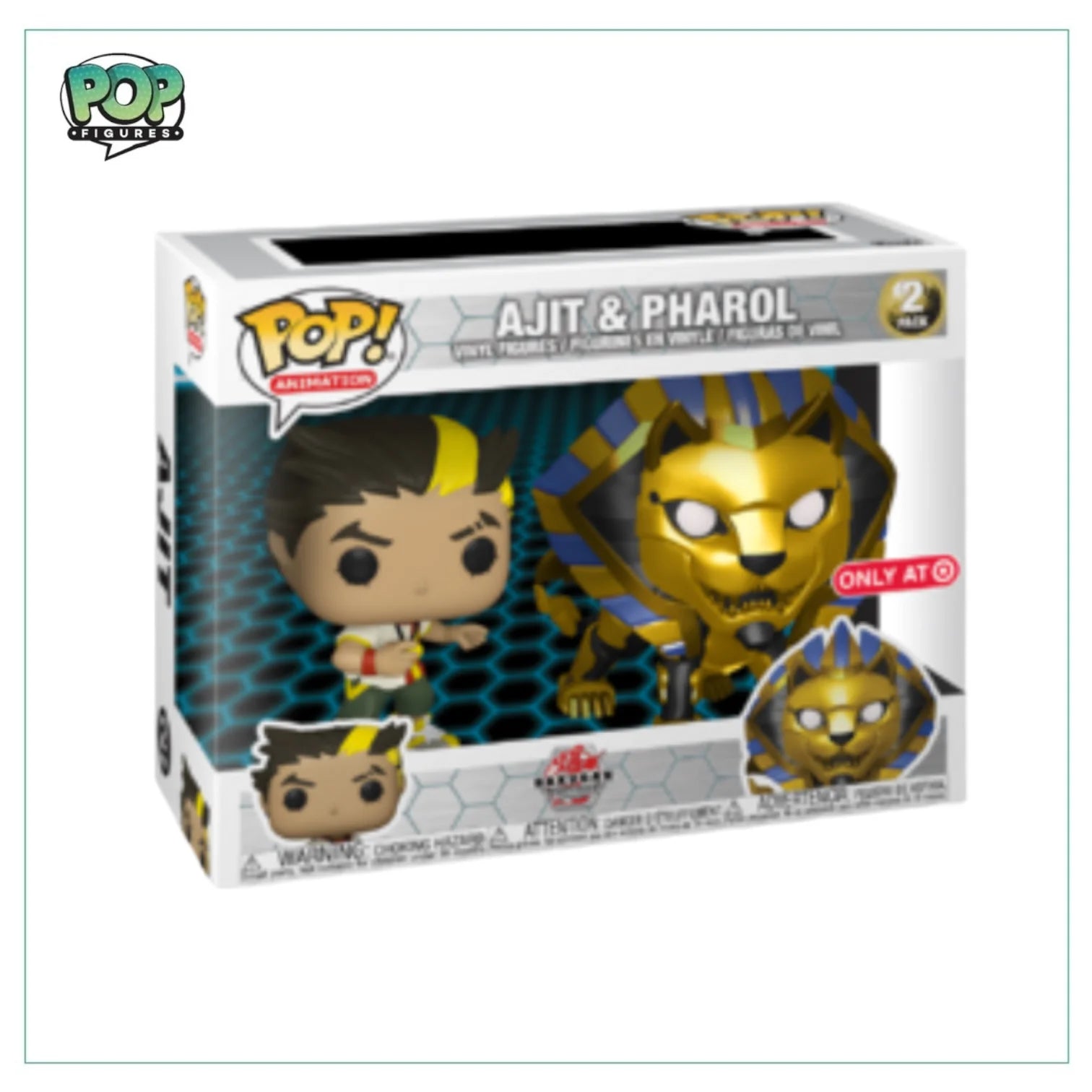 Ajit \\u0026 Pharol 2 Pack Funko Pop! - Bakugan - Target Exclusive