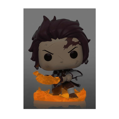 Tanjiro Kamado (Hinokami Kagura Dance) #874 (Glow Chase) Funko Pop! - Demon Slayer - Special Edition