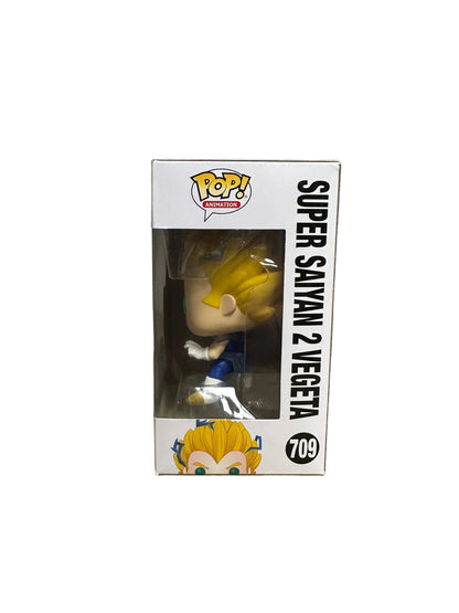 Super Saiyan 2 Vegeta #709 (Glow Chase) Funko Pop! - Dragon Ball Z - PX Previews Exclusive - Condition 8.75\/10