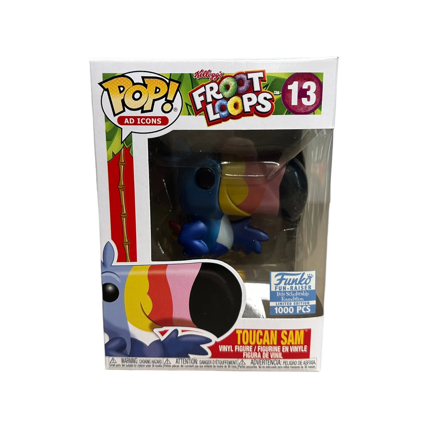 Toucan Sam #13 (Metallic) Funko Pop! - Froot Loops - Funko Fundraiser Baja Scholarship Foundation Exclusive LE1000 Pcs - Condition 8.75\/10