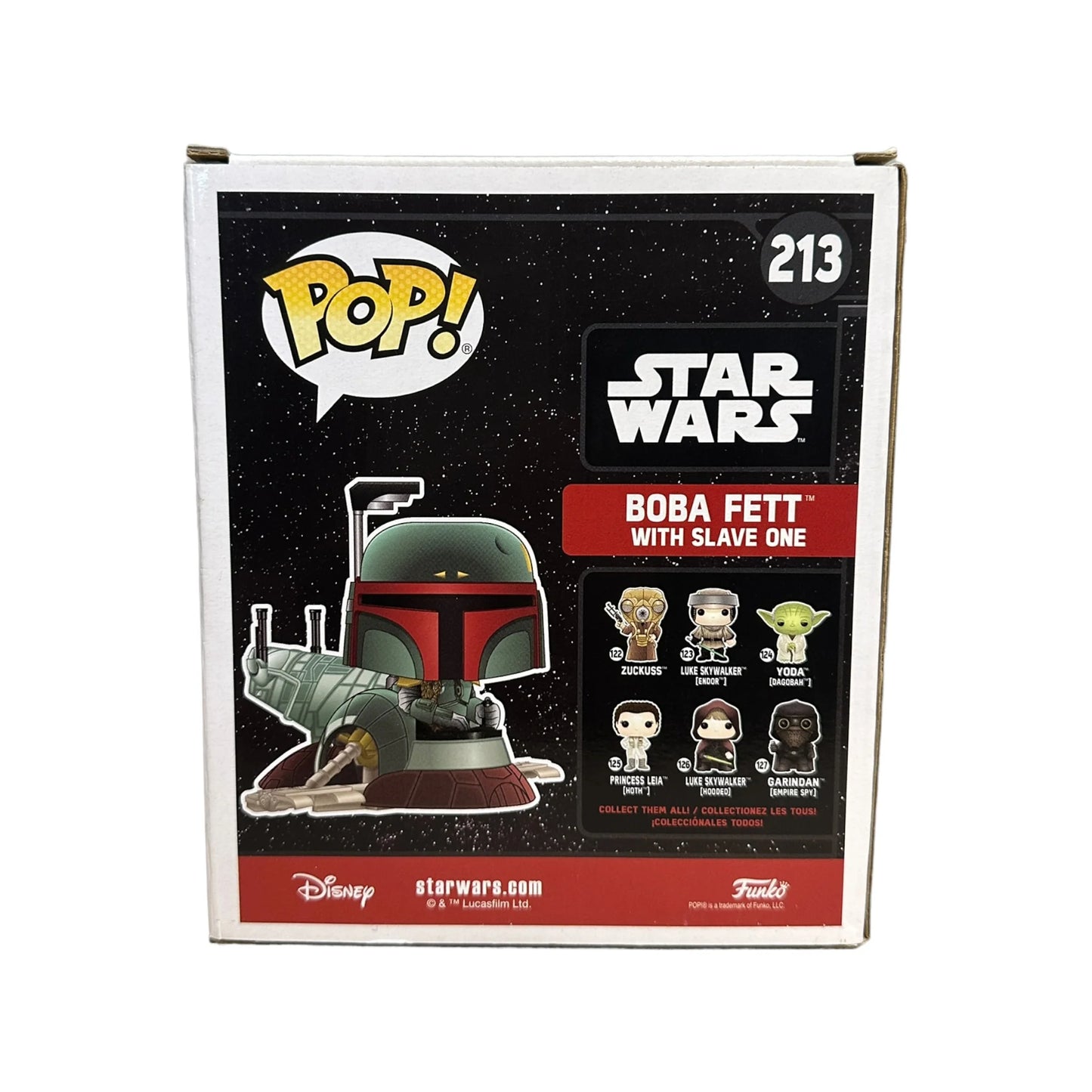 Boba Fett with Slave One #213 Funko Pop! - Star Wars - NYCC 2017 Shared Exclusive - Condition 7\\/10