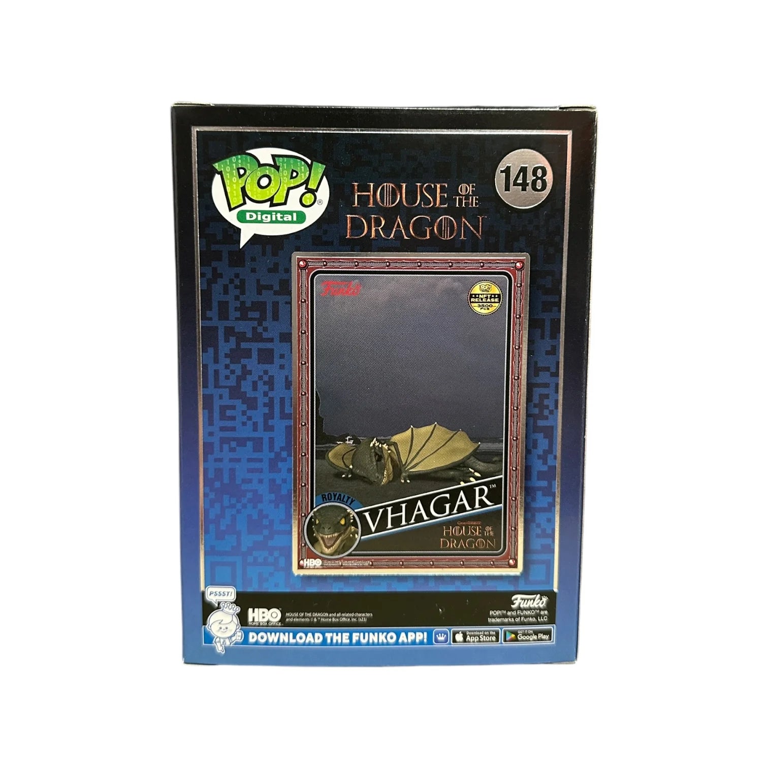 Vhagar #148 Funko Pop! - House of The Dragon - NFT Release Exclusive LE3500 Pcs - Condition 9\\/10