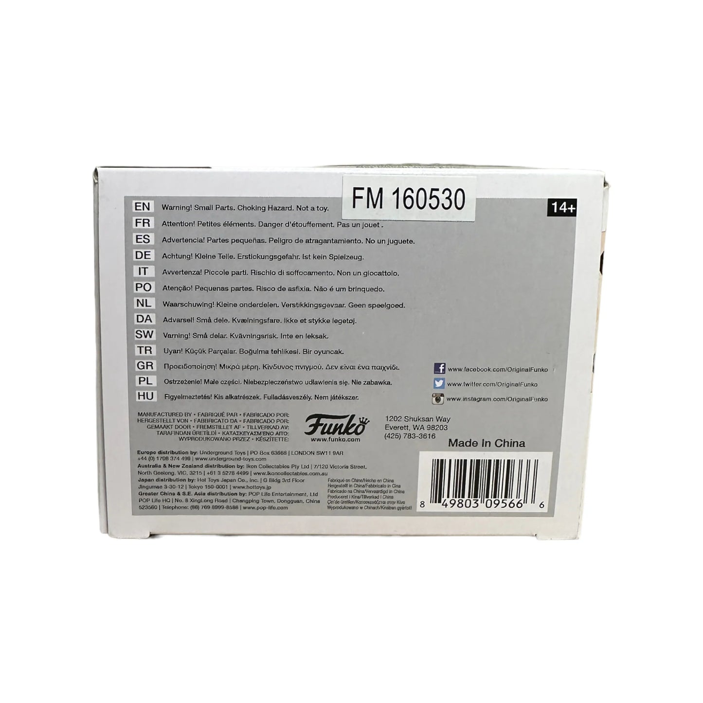 Freddy Funko as Oompa Loompa #44 Funko Pop! - SDCC 2016 Exclusive LE400 Pcs - Condition 8.5\/10