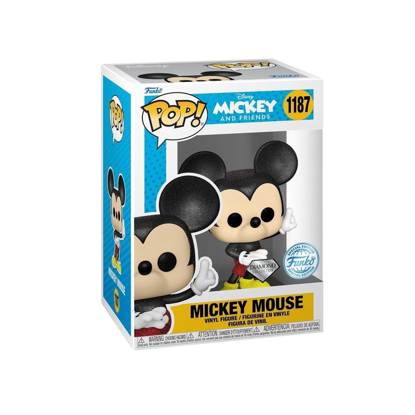 Mickey Mouse (Diamond) #1187 Funko Pop - Mickey and Friends - Special Edition