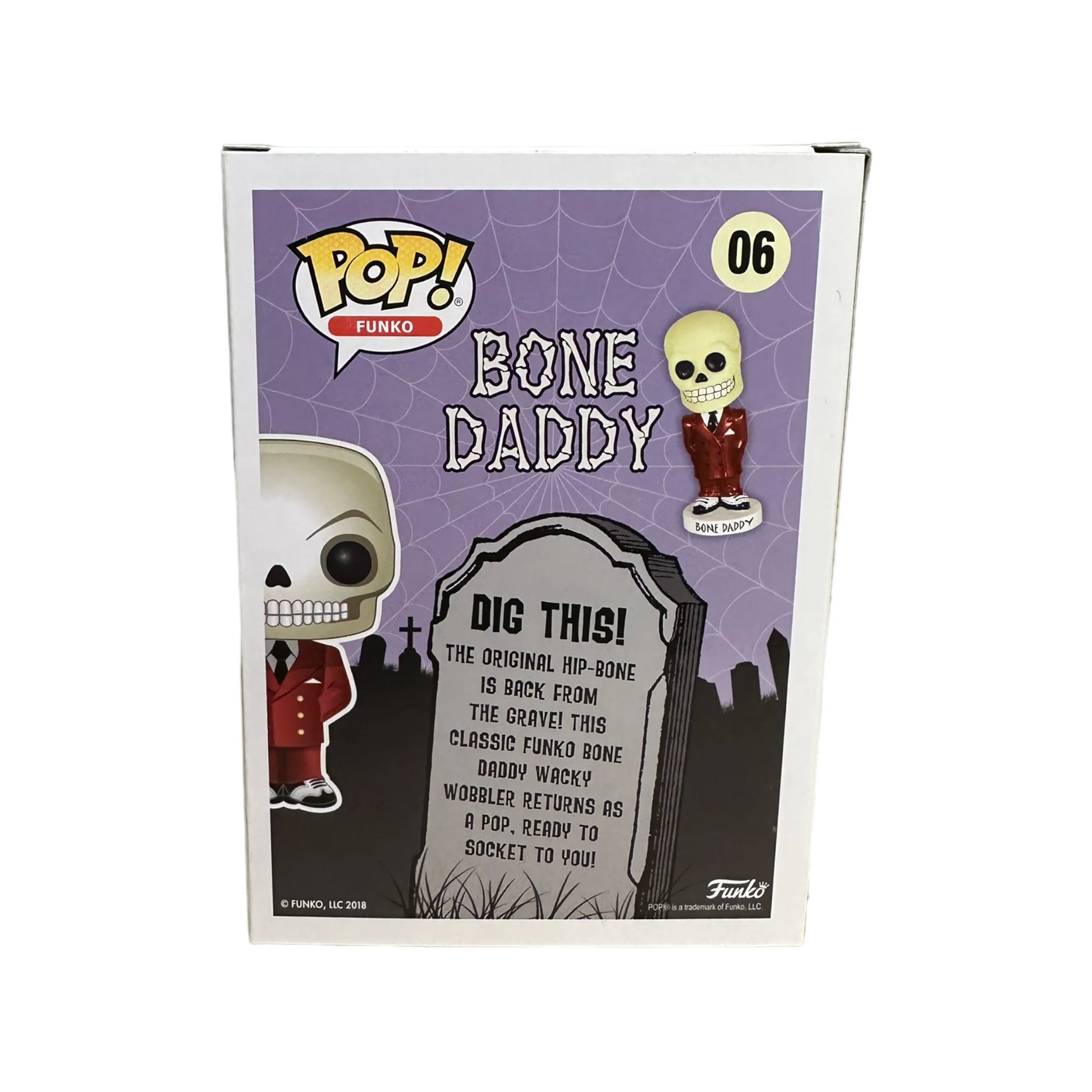 Bone Daddy #06 (Red Suit)(Glows in the Dark) Funko Pop! - Funko Fanatics Day Out 8 Exclusive - Condition 9\\/10