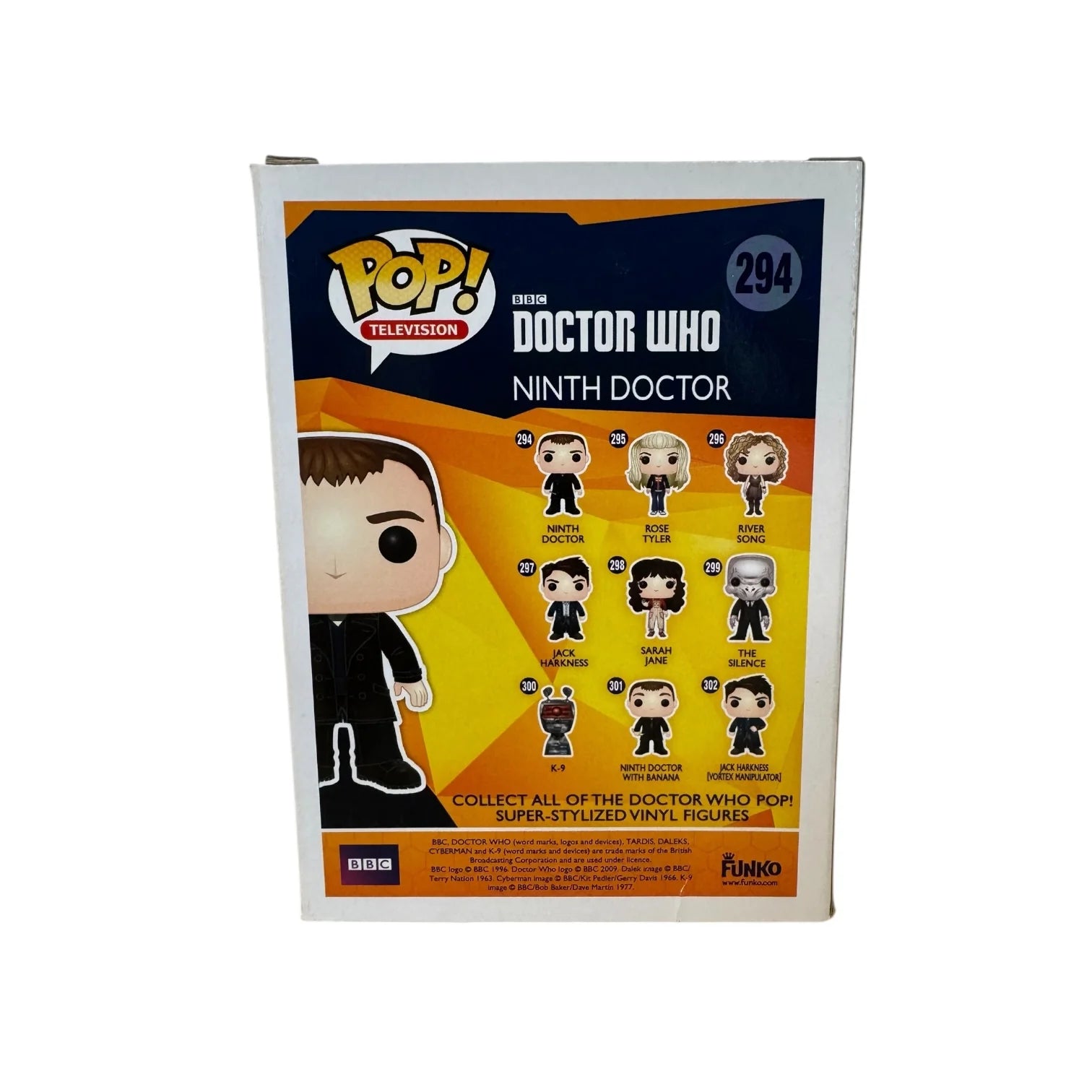 Ninth Doctor Funko Pop! #294 - Doctor Who - Condition 6.5\\/10