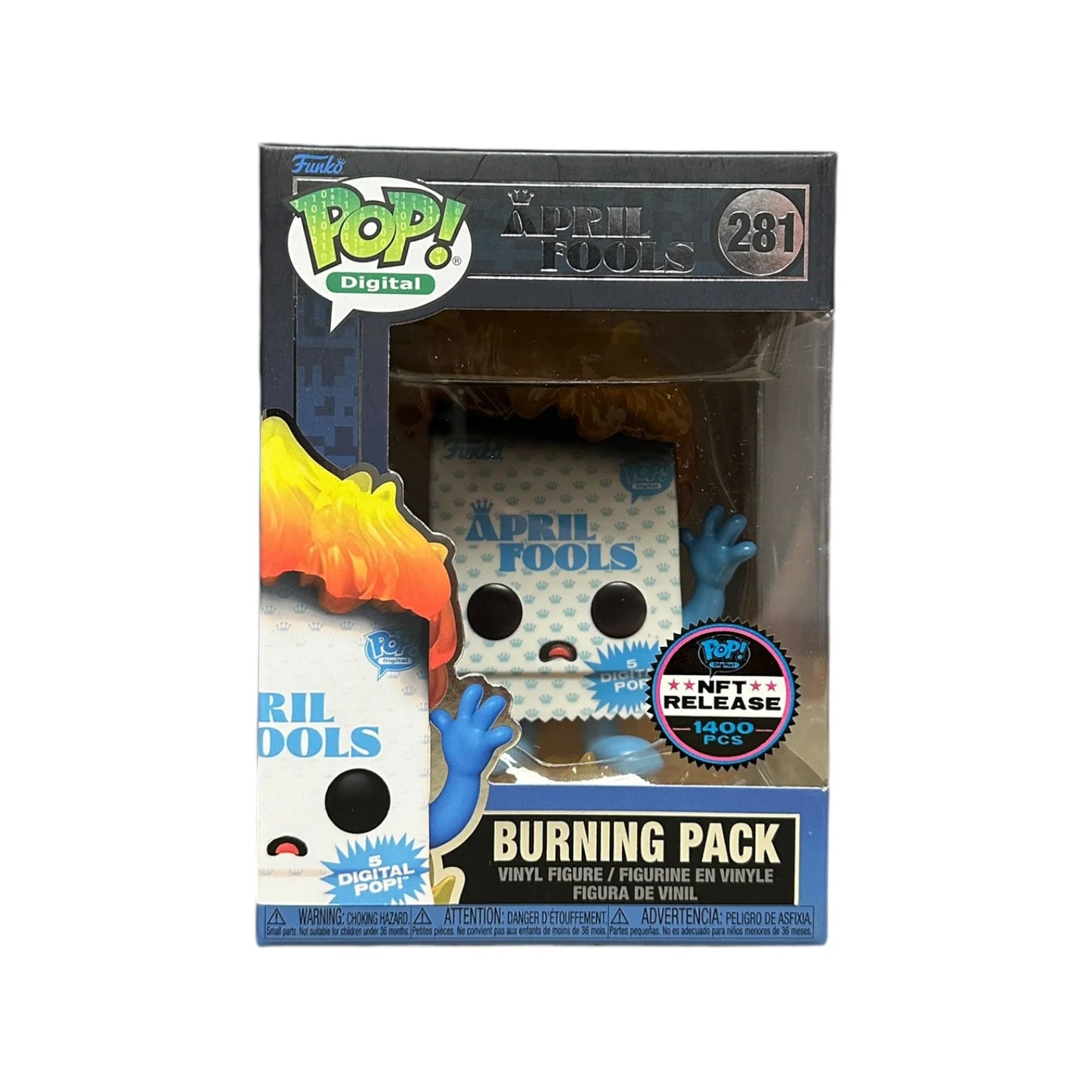 Burning Pack #281 Funko Pop! - April Fools - NFT Release Exclusive LE1400 Pcs - Condition 9\\/10