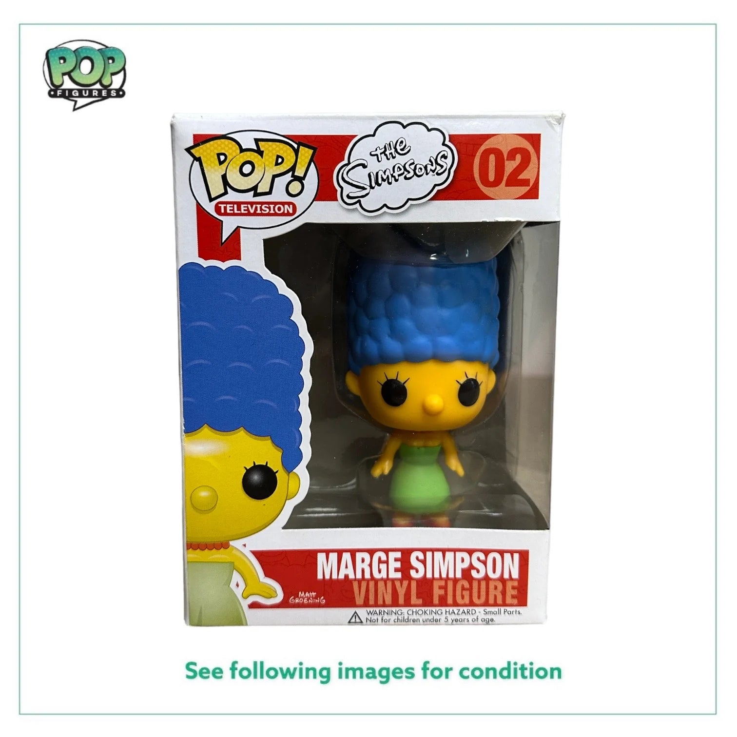 Marge Simpson #02 Funko Pop! - The Simpsons - 2011 Pop! - Condition 7\\/10