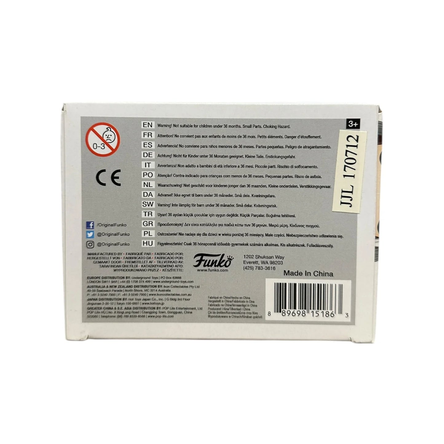 Jaqen H'Ghar #57 Funko Pop! - Game of Thrones - NYCC 2017 Official Convention Exclusive - Condition 7.5\\/10