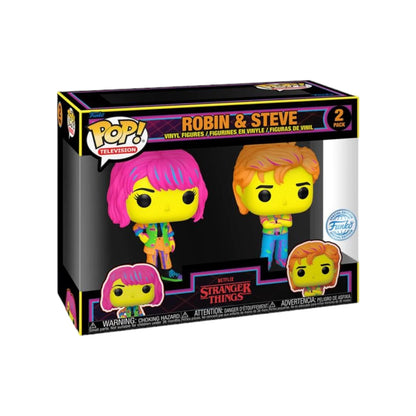 Robin \\u0026 Steve (Blacklight) 2 Pack Funko Pop! - Stranger Things - Pop Figures Exclusive