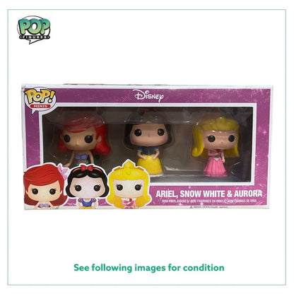 Ariel, Snow White and Aurora 3 Pack Funko Pop Minis! - Disney - 2013 Pop! - Condition 7.5\\/10
