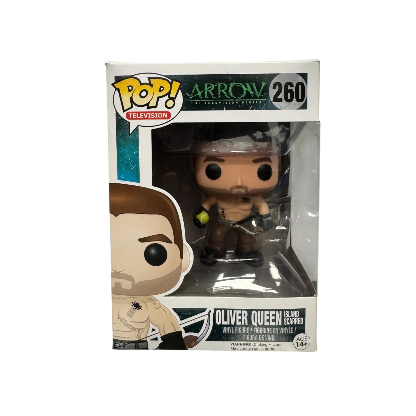 Oliver Queen Island Scarred #260 Funko Pop! - Arrow - Condition 7.75\\/10