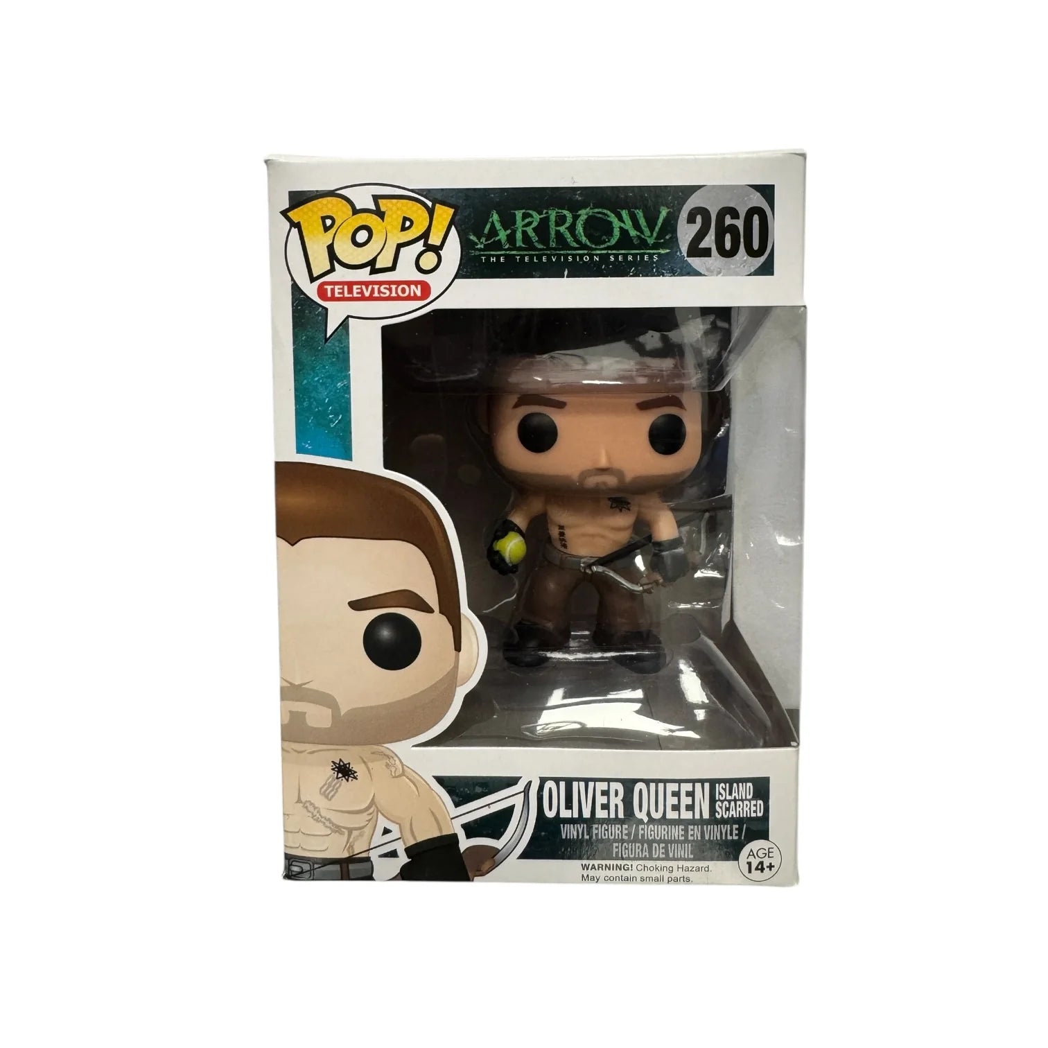 Oliver Queen Island Scarred #260 Funko Pop! - Arrow - Condition 7.75\\/10