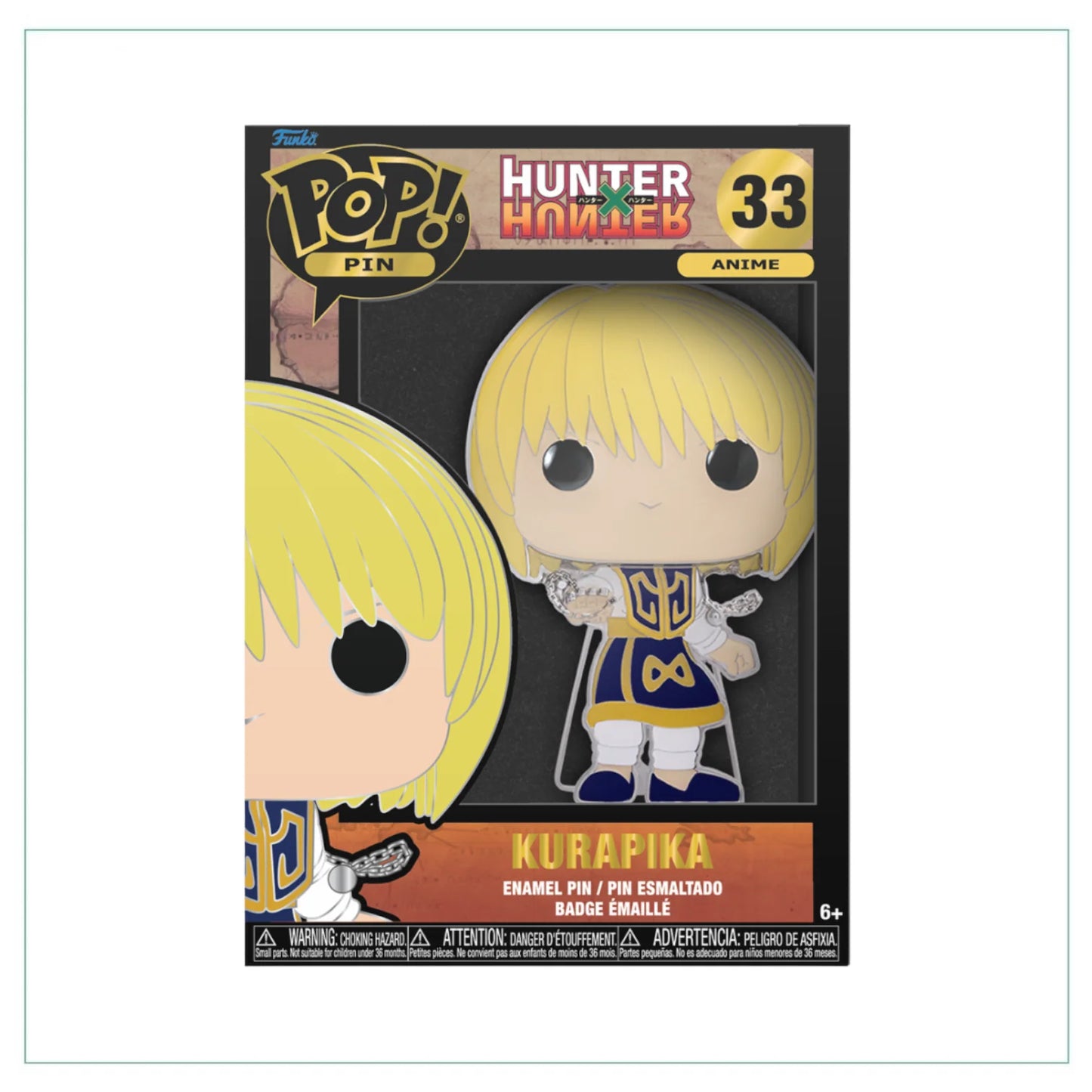 Kurapika #33 Funko Pop Pin! - HUNTERxHUNTER