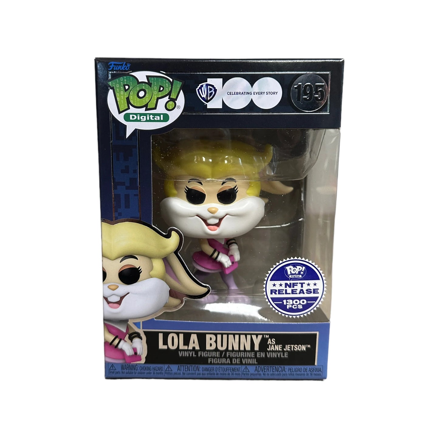 Lola Bunny as Jane Jetson #195 Funko Pop! - WB 100 - NFT Release Exclusive LE1300 Pcs - Condition 9.5\\/10