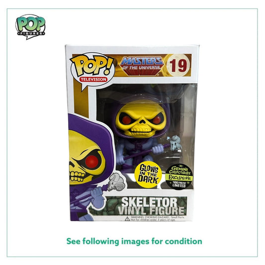 Skeletor #19 (Glows in the Dark) Funko Pop! - Masters of the Universe - Gemini Collectibles Exclusive LE480 Pcs - Condition 8.75\\/10