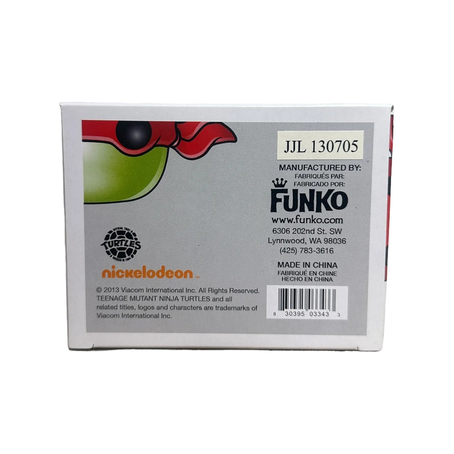 Raphael #61 (Grayscale Metallic) Funko Pop! - Teenage Mutant Ninja Turtle - ACCC 2013 Exclusive LE500 Pcs - Condition 9\\/10