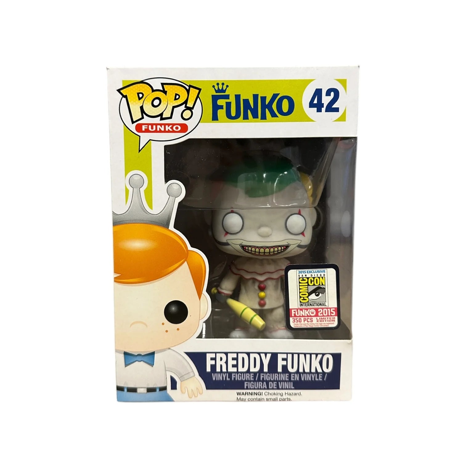 Freddy Funko as Twisty #42 Funko Pop! - SDCC 2015 Exclusive LE350 Pcs - Condition 8.75\\/10
