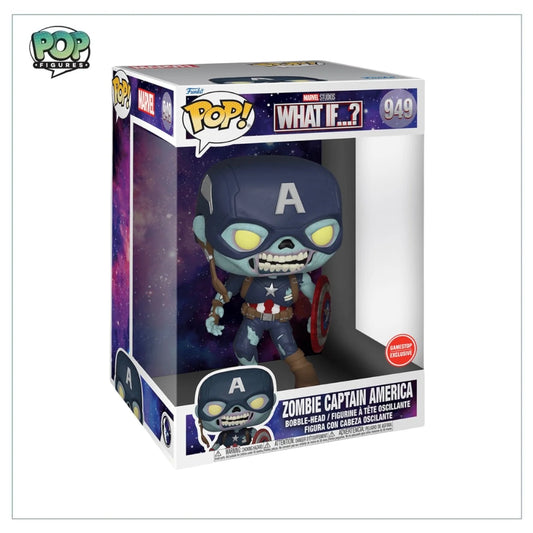 Zombie Captain America #949 Deluxe 10\ Funko Pop! Marvel What If…? - GameStop Exclusive"