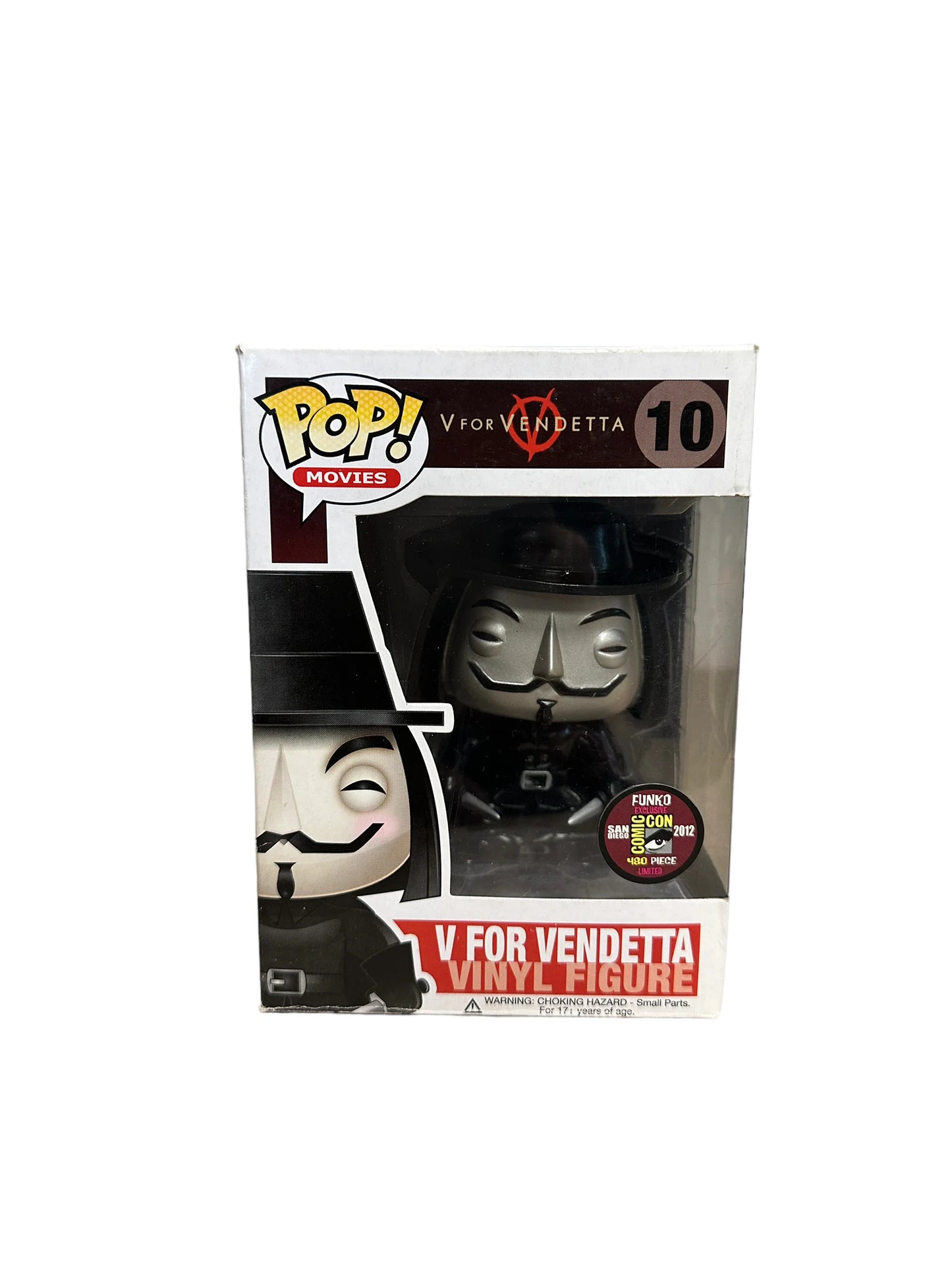 V For Vendetta #10 (Metallic) Funko Pop! - V For Vendetta - SDCC 2012 Exclusive LE480 Pcs - Condition 6.5\/10