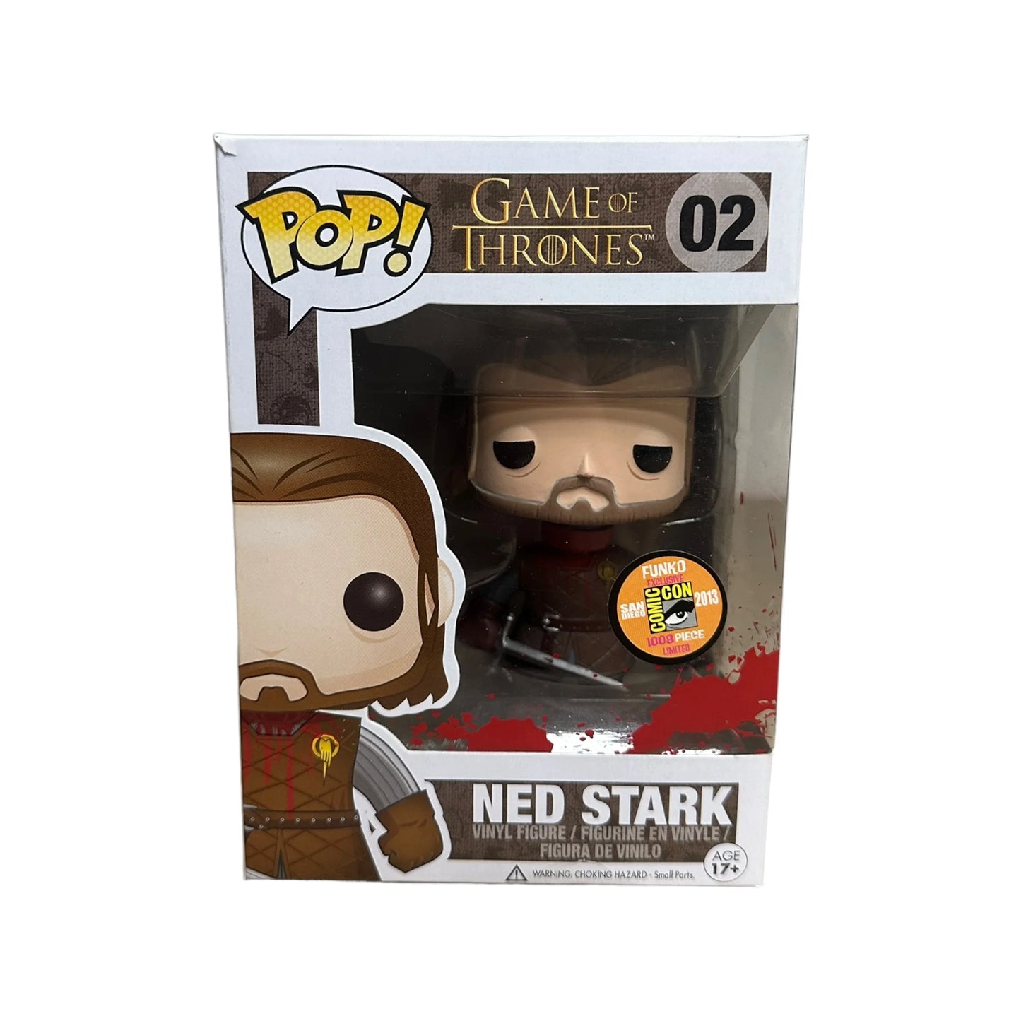 Ned Stark #02 (Headless) Funko Pop! - Game of Thrones - SDCC 2013 Exclusive LE1008 Pcs - Condition 7.5\\/10