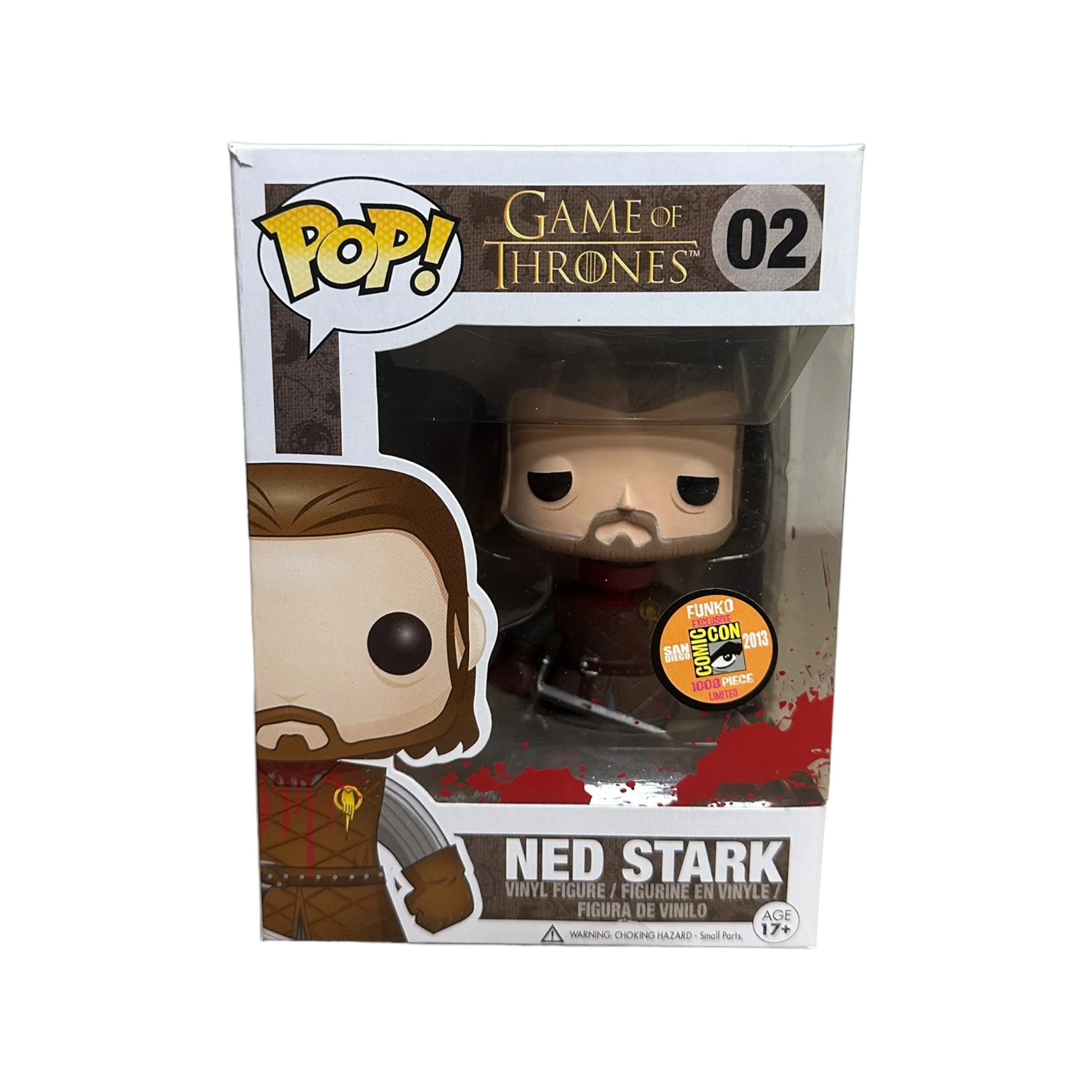 Ned Stark #02 (Headless) Funko Pop! - Game of Thrones - SDCC 2013 Exclusive LE1008 Pcs - Condition 7.5\\/10