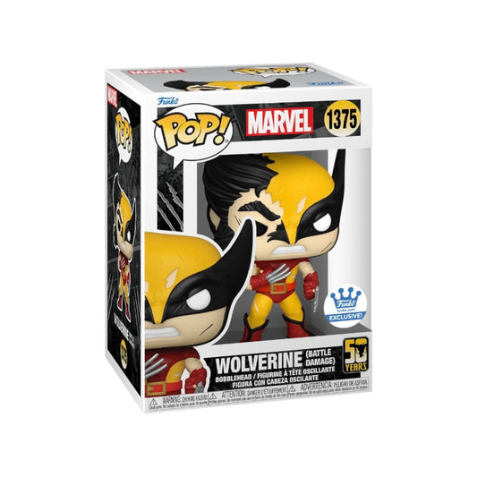 Wolverine (Battle Damage) #1375 Funko Pop! - Wolverine 50 Years - Funko Shop Exclusive