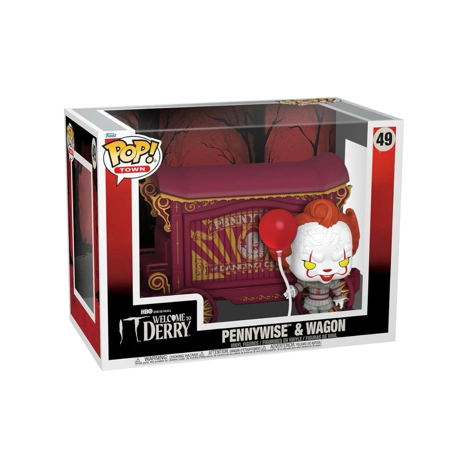Pennywise with Wagon #49 Town Funko Pop - IT: Welcome to Derry