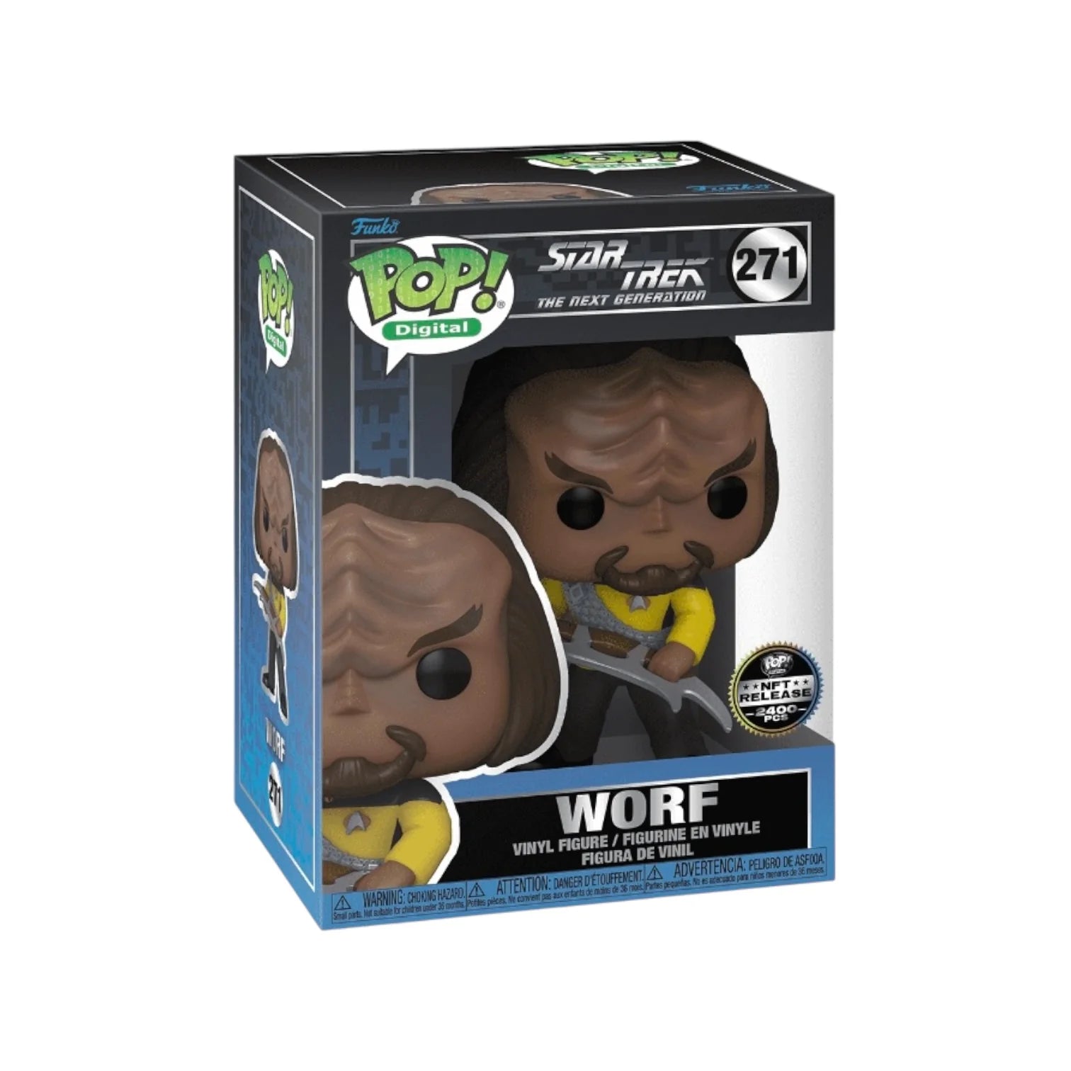 Worf #21 Funko Pop! - Stark Trek: The Next Generation - NFT Release Exclusive LE2400 Pcs