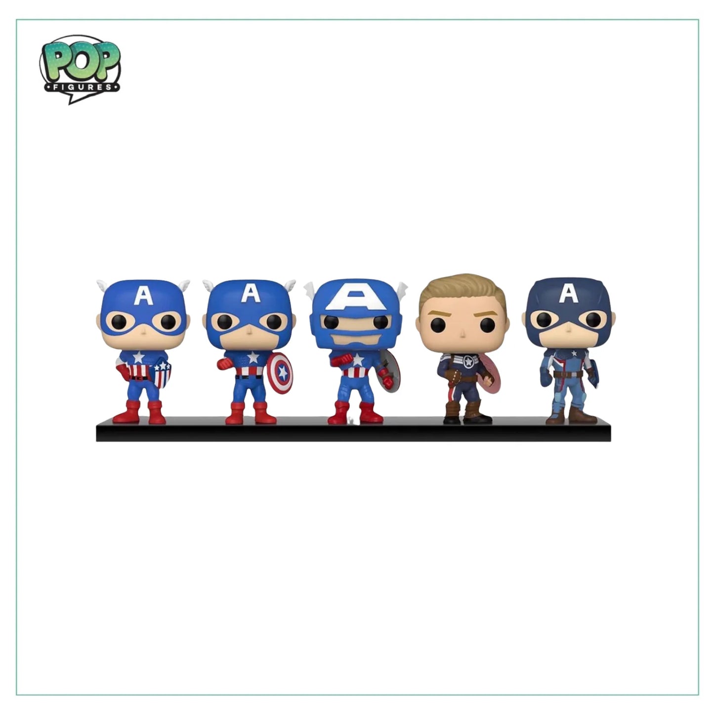 Captain America Through the Ages Deluxe Funko 5 Pack! Marvel - Amazon Exclusive