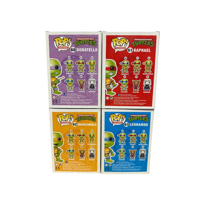 Teenage Mutant Ninja Turtles (Metallic) #60, #61, #62, #63 Funko Pop! Bundle - SDCC 2013 Exclusive LE1008 Pcs - Condition 7-7.5\\/10