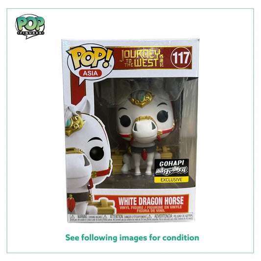 White Dragon Horse #117 Funko Pop! - Journey to the West - Gohapi Exclusive - Condition 8\\/10